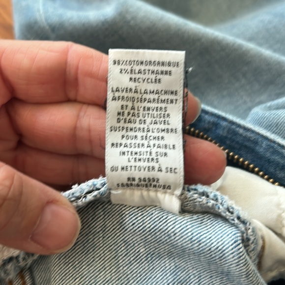 Jonathan Simkhai -River high rise, raw edge, crop organic Denim Jeans - Picture 8 of 9